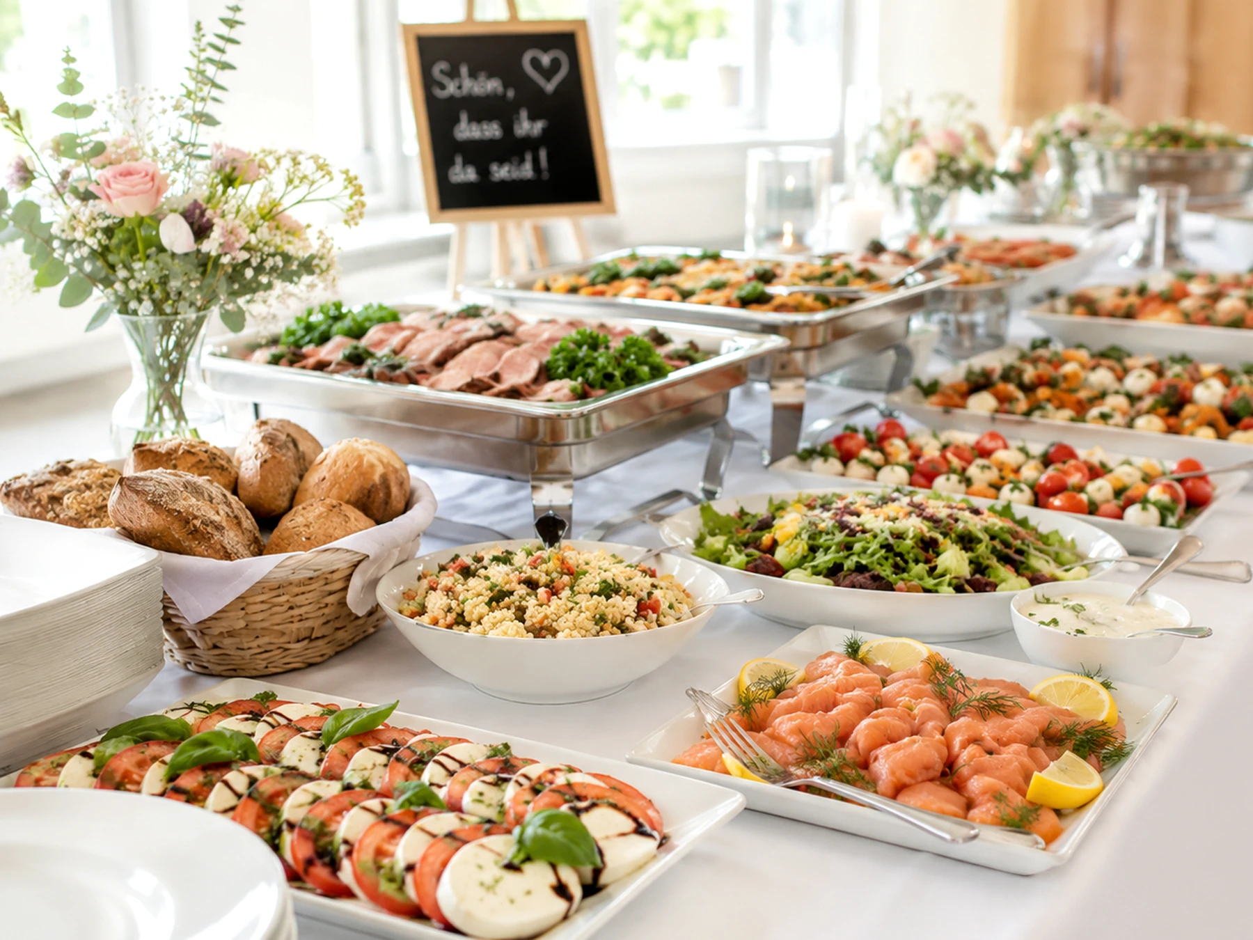 Festliches Hochzeitscatering